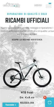 Sito DeMobilesktop Bike Shop Giuliani